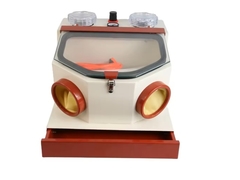 ดูเหตุผลที่เลือกเครื่องพ่นทรายทันตกรรมแบบหน้าต่างคู่ขนาดใหญ่พร้อมลิ้นชัก อุปกรณ์ห้องปฏิบัติการทันตกรรมทรงพลัง