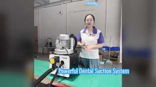A06 สาธิตการทำงานของเครื่องดูดเสมหะ | ระบบสูญญากาศทันตกรรมประสิทธิภาพสูงสำหรับเก้าอี้ 4 ตัว