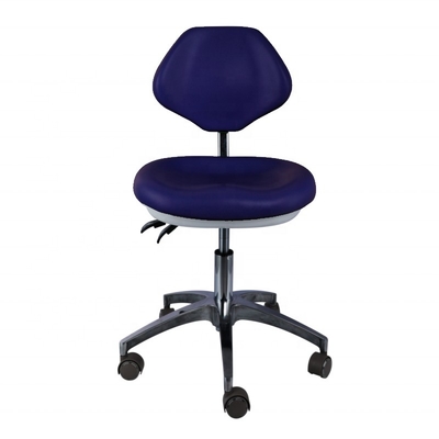 Dental Clinic Doctor Assistant Stool Pu Leather Comfortable Seat Blue Color Dentist Stool