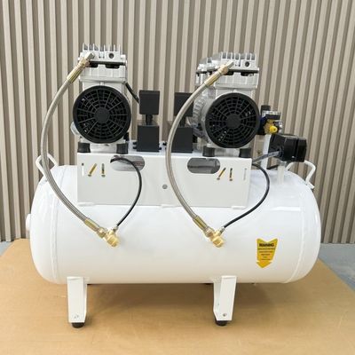 1100W Dental Vacuum Pump Compressor 60L Low Noise OEM/ODM Dental Dual Air Compressor