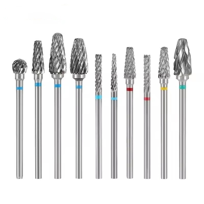 ห้องปฏิบัติการฟันใช้ Tungsten Carbide Burs 10pcs / Set ชุดเจาะฟัน Carbide สําหรับ Micromotor