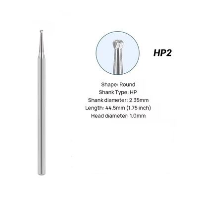 วอล์ฟเทน HP การเคลือบคาร์ไบด์ Bur 2.35mm ฟัน HP คาร์ไบด์ Bur สําหรับมือตรง