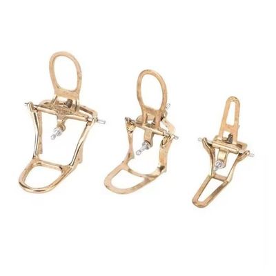 ข้อต่อขากรรไกรห้องปฏิบัติการทันตกรรมแบบเต็มปาก สปริงทองเหลือง 3 ขนาด ข้อต่อขากรรไกรทันตกรรม