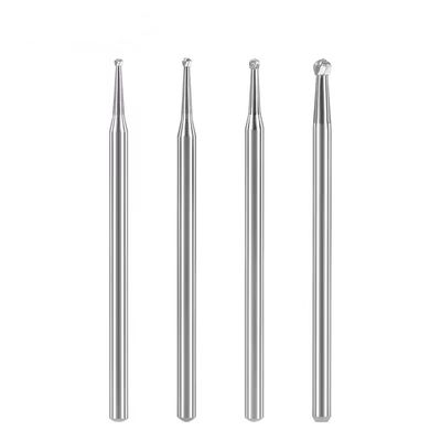 ห้องปฏิบัติการฟัน Tungsten Carbide Burs 10pcs/Box ฟันกลม Carbide Burs สําหรับการเคลือบ
