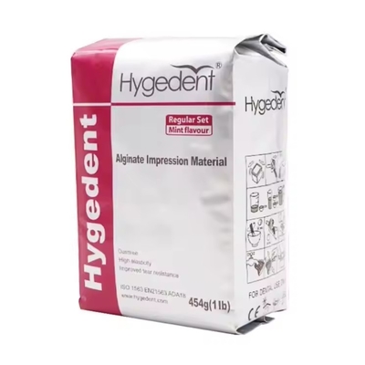 วัสดุพิมพ์ฟันอัลจิเนตเกรดทันตกรรมชนิดเร็ว Hygedent Alginate สำหรับการจัดฟัน