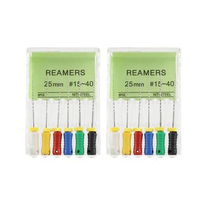 ไฟล์ทันตกรรมรับประกันคุณภาพสำหรับการใช้งานด้วยมือ ขนาด 25 มม. #15-40 ไฟล์รีมเมอร์สแตนเลส