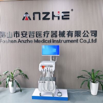 ถาดเครื่องมือทันตกรรม รถเข็นผ่าตัดทันตกรรมเคลื่อนที่ สำหรับสัตวแพทย์ รถเข็นรักษาฟันสัตว์เลี้ยง พร้อมเครื่องอัดอากาศ