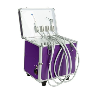 กล่องรักษาฟันสัตว์เลี้ยงแบบพกพา ชุดทันตกรรมคลินิกพร้อมเครื่องกำเนิดลม เครื่องดูดอากาศ ระบบพกพาสำหรับสัตว์แพทย์