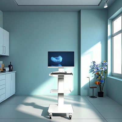 โรงพยาบาล Oral Scanner รถพยาบาลมือถือ 3 ชั้น รถพยาบาลฟัน สแตนเลส รถกระบะเคลื่อนที่ที่มีซ็อต