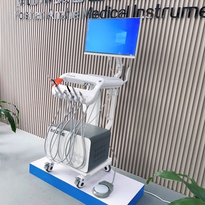 โต๊ะทํางานฟันเคลื่อนย้ายสําหรับวัตถุอุปกรณ์การรักษาพยาบาลสัตว์ การดูแลฟันสัตว์ รถกระบะฟันเคลื่อนย้าย