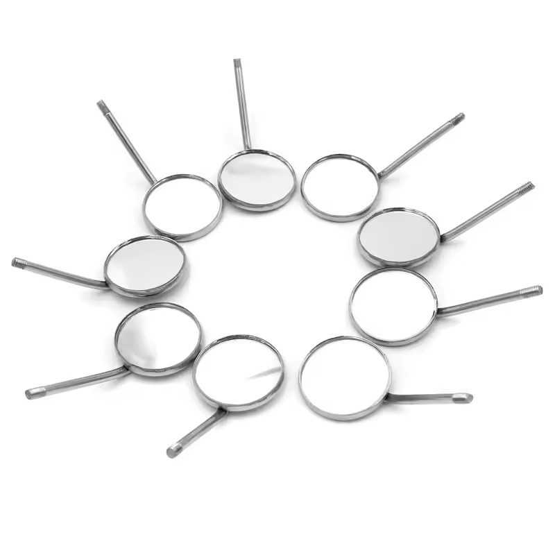 ป้องกันหมอก อุปกรณ์ทันตแพทย์ กระจกธรรมดา สแตนเลส สายสะท้อนทางปาก กระจกปากทันต autocalvable