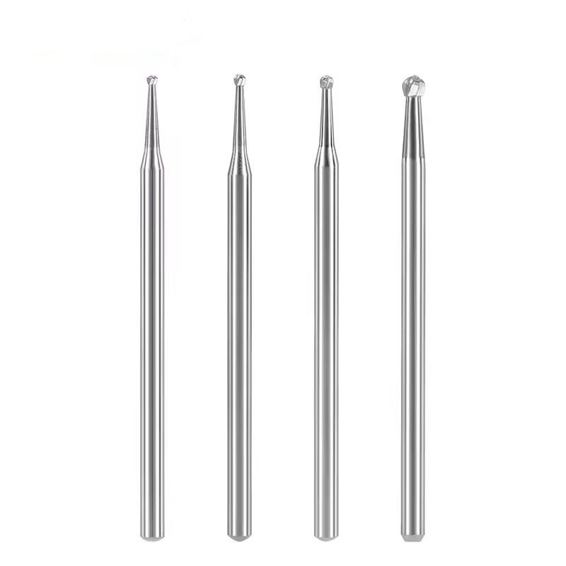 ห้องปฏิบัติการฟัน Tungsten Carbide Burs 10pcs/Box ฟันกลม Carbide Burs สําหรับการเคลือบ