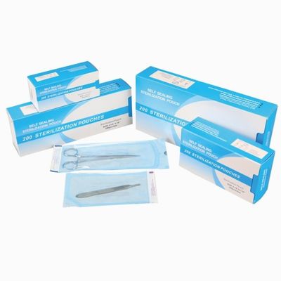 ราคาดี Different Size Sterilization Pouch Bags Disposable Dental Self Seal Sterilization Pouch ออนไลน์