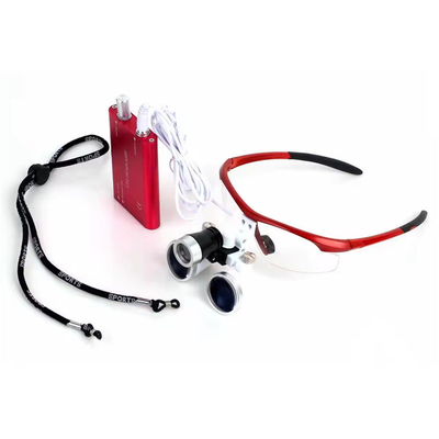 2.5X/3.5X เครื่องปรับขนาดฟัน พร้อมแสง LED Head Light เครื่องมือผ่าตัดที่ใช้ได้