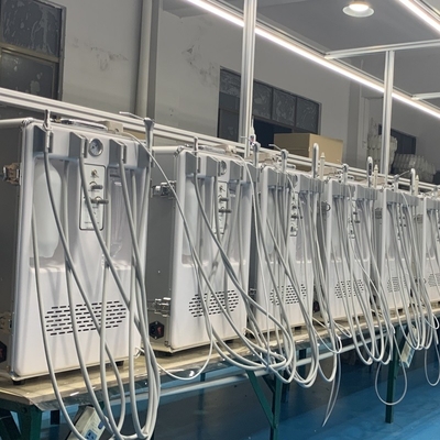 รถเข็นทันตกรรมเคลื่อนที่แบบพกพา พร้อมปั๊มลม 550W เคลื่อนย้ายได้ตามต้องการ ชุดทันตกรรมแบบเคลื่อนที่