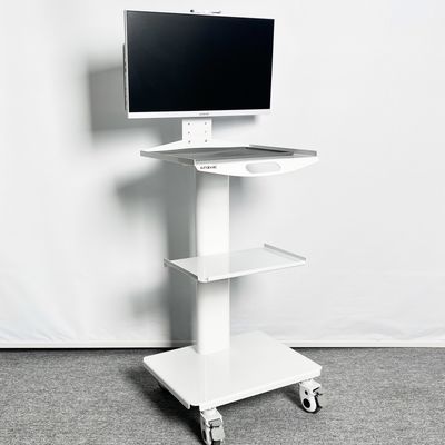 ราคาดี รถเข็นพยาบาลเคลื่อนที่สำหรับสแกนเนอร์ช่องปาก รถเข็นทันตกรรมเคลื่อนที่สีขาว พร้อมเต้ารับไฟฟ้า รถเข็นห้องปฏิบัติการเคลื่อนที่อเนกประสงค์ ออนไลน์