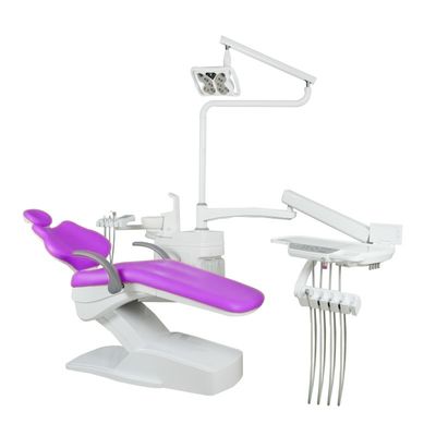 ราคาดี Professional Medical Devices Dental Treatment Equipment 220V Purple Cushion Dental Chair Unit ออนไลน์