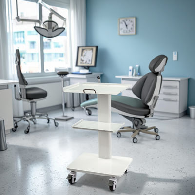 ราคาดี รถเข็นเครื่องมือทันตกรรมเคลื่อนที่ รถเข็นเคลื่อนที่พร้อมล้อเลื่อนเบรก ช่องเสียบในตัว รถเข็นพกพาทันตกรรม ออนไลน์