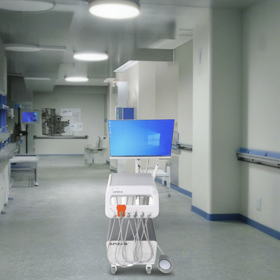 โฟชาน แอนเจ โรงงานส่งทันตแพทย์ หน่วยการดําเนินการทันตแพทย์การออกแบบที่นิยม ถังการดําเนินการทันตแพทย์ 220V ยุโรปมาตรฐาน รถขนส่งทันตแพทย์