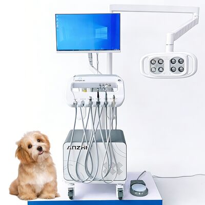 ราคาดี เครื่องบําบัดฟันสัตว์เลี้ยง All-in-One Mobile Veterinary Dental Unit with LED Lamp PC Mobile Vet Dental Cart สําหรับการดูแลฟันของสุนัข ออนไลน์
