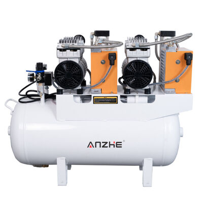 ราคาดี เครื่องปรับอากาศทันตแพทย์ 60L พร้อมเครื่องแห้ง 1700W ปั๊มอากาศไร้น้ํามันเงียบสําหรับ 4 เก้าอี้ทันตแพทย์ เครื่องปรับอากาศการแพทย์ ออนไลน์