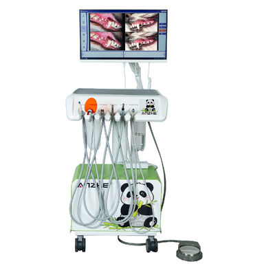 HD Oral Camera Veterinary Dental Treatment Cart Mobile Vet Dental Unit with High Definition Imaging Suction Scaler LED Curing Light เครื่องถ่ายภาพความละเอียดสูง เครื่องปรับแสงการรักษาฟัน