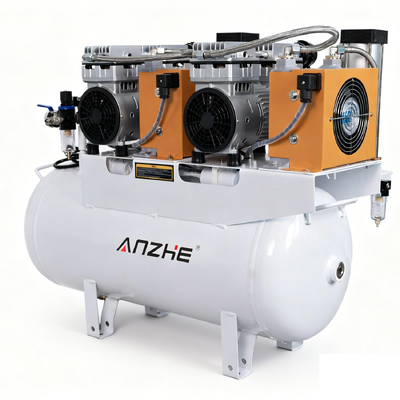 ราคาดี น้ำมันเงียบฟรีทันตกรรมเครื่องอัดอากาศ Air เครื่องเป่าผม 60L 1700W เสียงต่ำทันตกรรมคอมเพรสเซอร์สำหรับ 4 เก้าอี้ทันตกรรม ออนไลน์