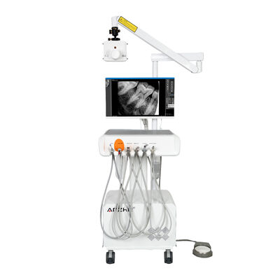 ราคาดี All in One Digital Dental Workstation พร้อมกล้องเอ็กซ์เรย์ HD แบบพกพา เครื่องตรวจจับกล้องในปาก ระบบ PC Mobile Dental Treatment Unit ออนไลน์