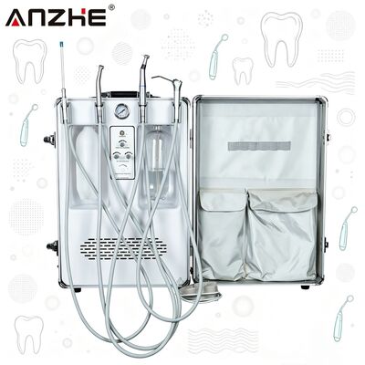 ราคาดี ANZHE Dental Unit Suitcase Top Configuration Mobile Dental Unit with Built in 550W Air Compressor for Dental and Vet Clinic ออนไลน์