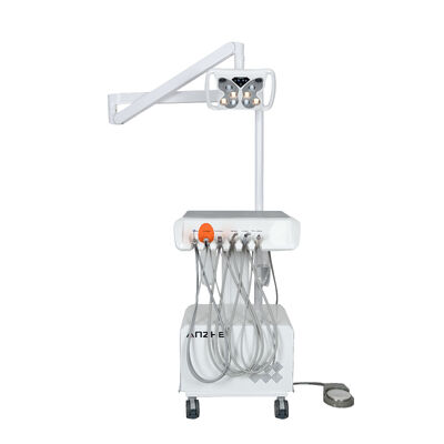 Portable Dental Unit with Butterfly LED Dental Lamp Built-in Air Compressor Suction Scaler Mobile Dental Treatment System