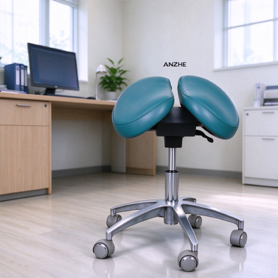 Medical Ergonomic Rolling Saddle Stool Height Adjustable Dental Operator Stool for Clinic Use
